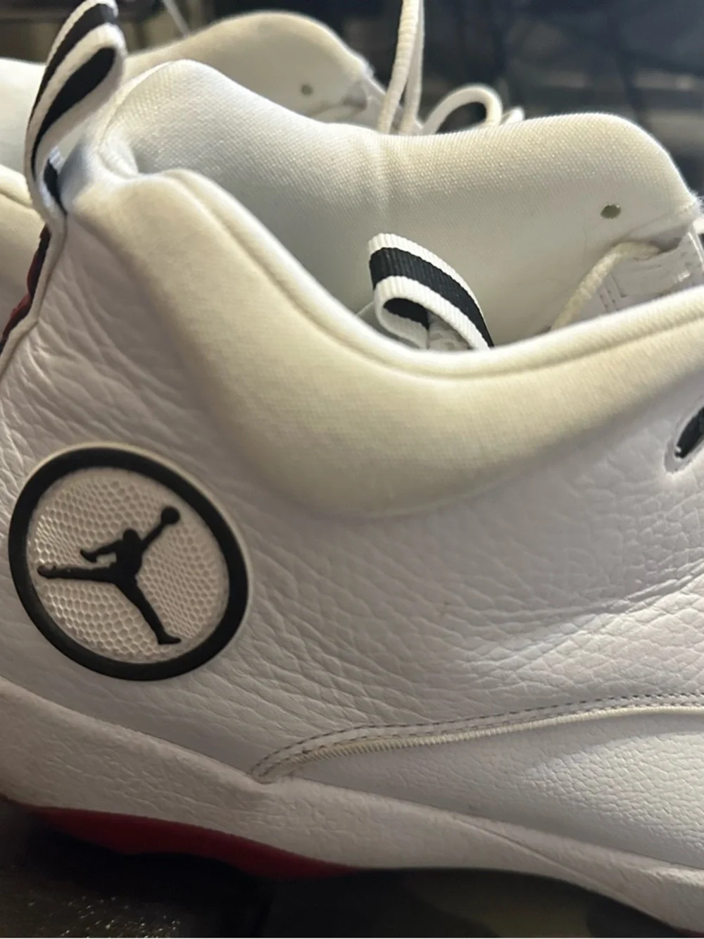 Jordan Jumpman Pro Quick White Black Gym Red Size 13